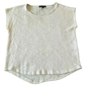 Forever 21 Mint Green Sweater Knit Cap Sleeve Top - Size S